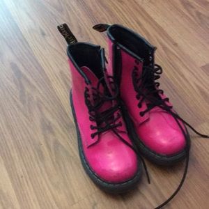 Pink Dr. Martens